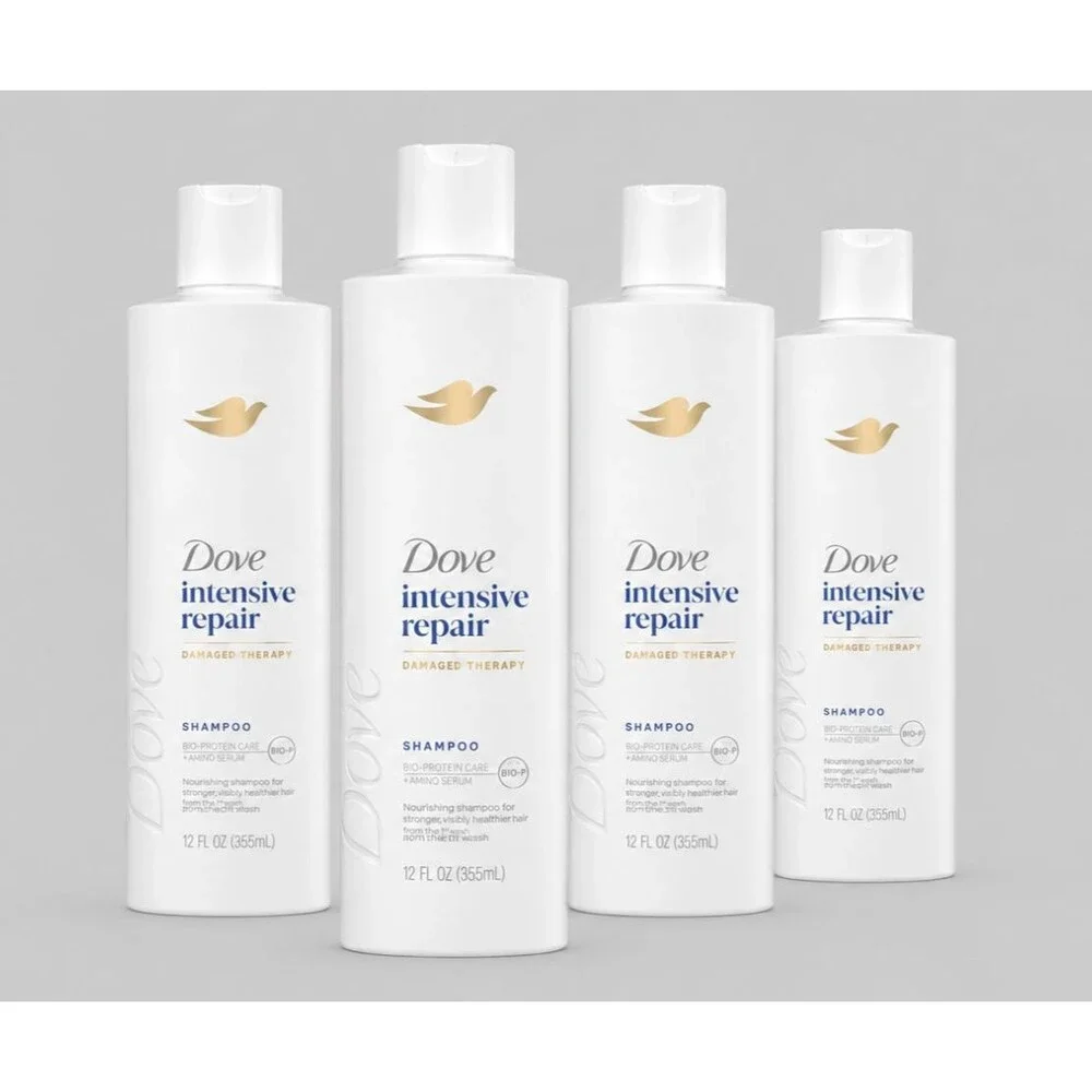4-Pack Dove Shampoo Intensive Repair for Damaged Hair with Bio-Protein care 12oz